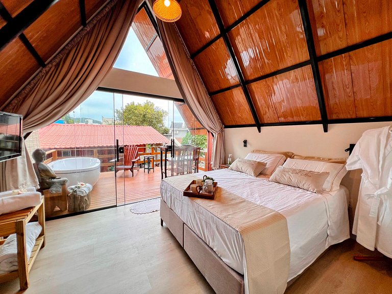 Poesia Del Mar - lindo chalé na praia de Ingleses